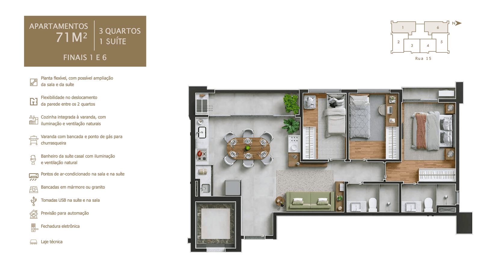 APARTAMENTO 3 QUARTOS, 1 SUITE SETOR OESTE - 15W22 CONTEMPORARY LIVING