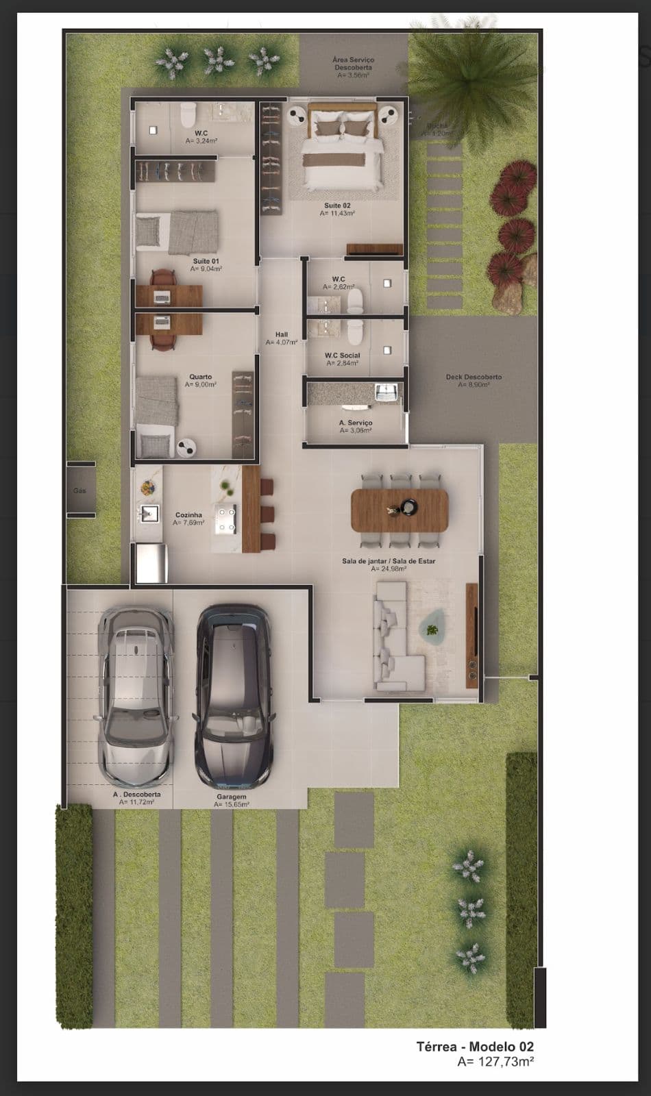 CASA 3 QUARTOS 2 SUITES EM SENADOR CANEDO - Condomínio Lifa Aura